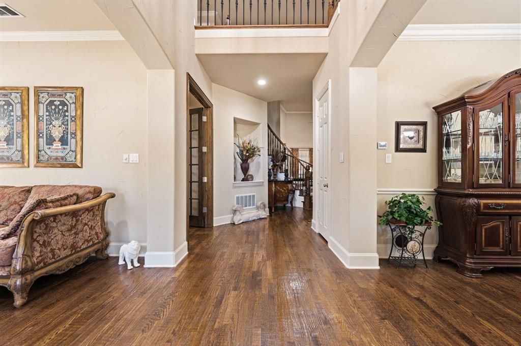 Grand two-story foyer